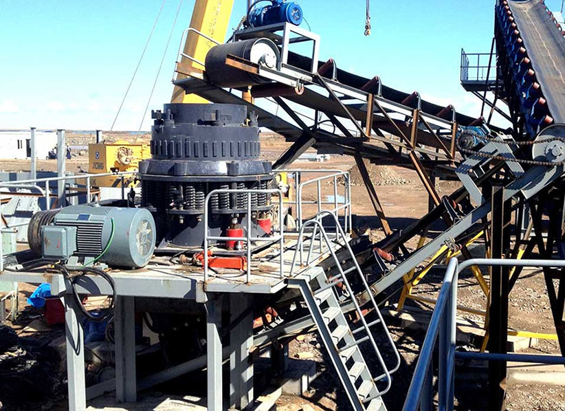 圓錐破碎機客戶現場