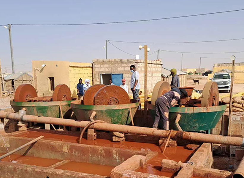 碾金機非洲客戶現場