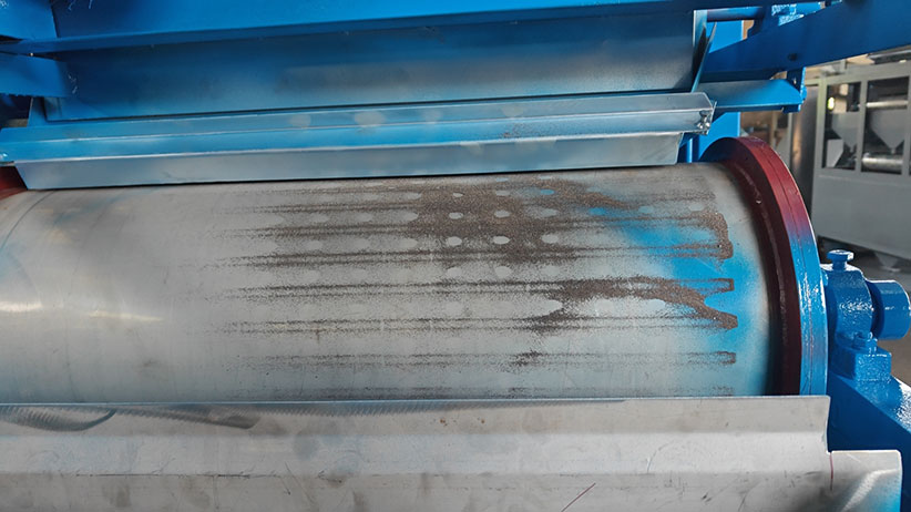 永（yǒng）磁輥式磁選機（jī）客戶現場