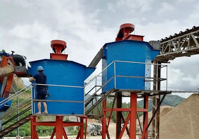 石英砂擦洗機客戶現場（chǎng）