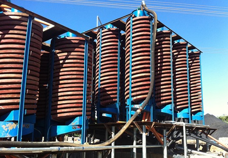 海濱砂鉻鐵礦選礦現場